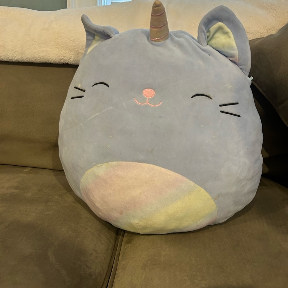 blue squishmallow plush toy!! 16”